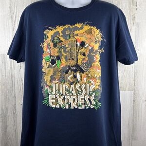 Gildan Navy Jurassic Express Graphic Tee
